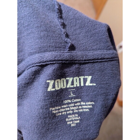 Notre Dame Crop Top Hoodie Womens Size X-Large Navy - New w/tags Zoozatz - Picture 11 of 15